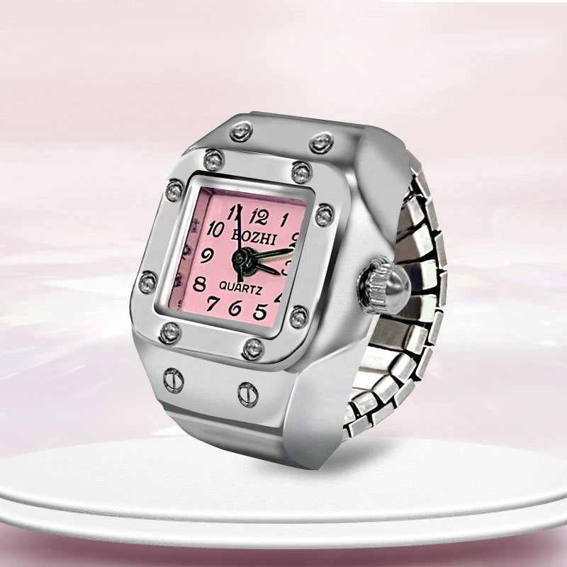 CHRONMAT RING SILVER RED