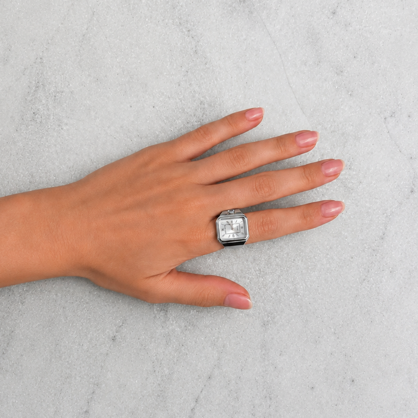 QUARTZ RING SILVER