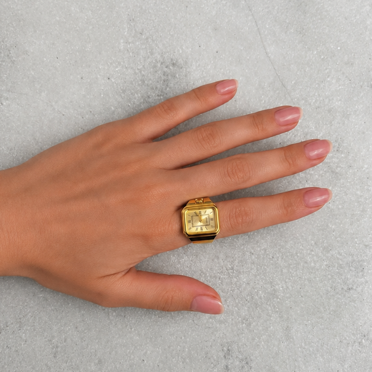 QUARTZ RING GOLD