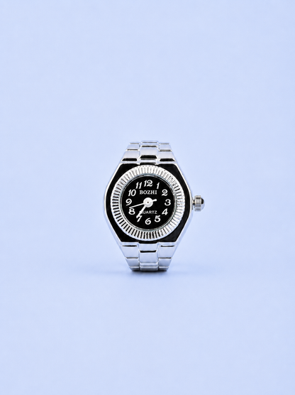 CHROLLO RING SILVER BLACK