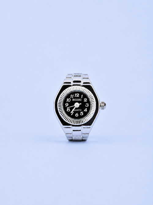 CHROLLO RING SILVER BLACK