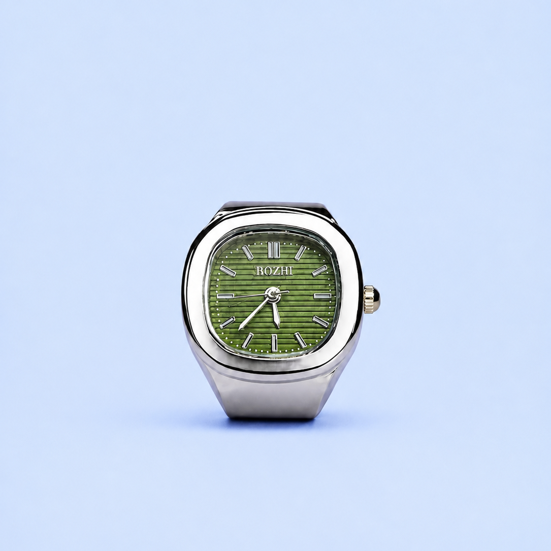 VEYRON RING SILVER GREEN