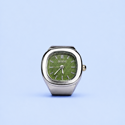 VEYRON RING SILVER GREEN