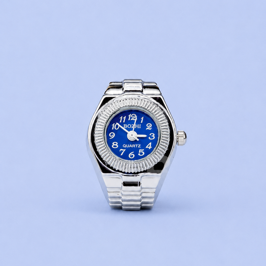 CHROLLO RING SILVER BLUE