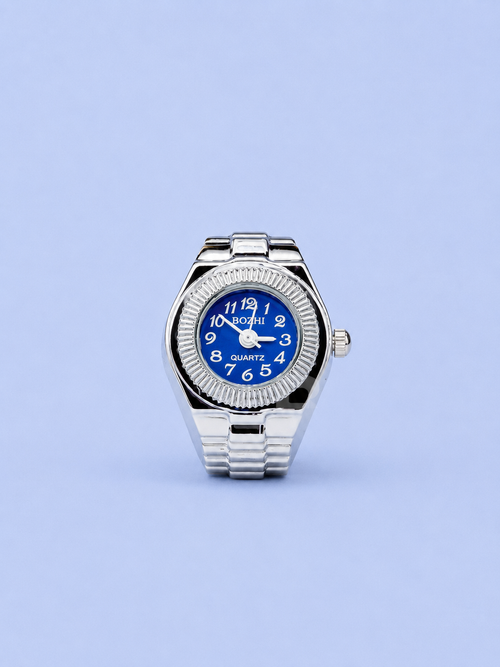 CHROLLO RING SILVER BLUE