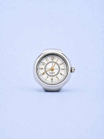 TOPURIA RING SILVER WHITE