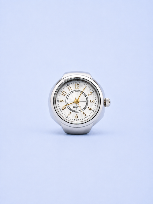TOPURIA RING SILVER WHITE