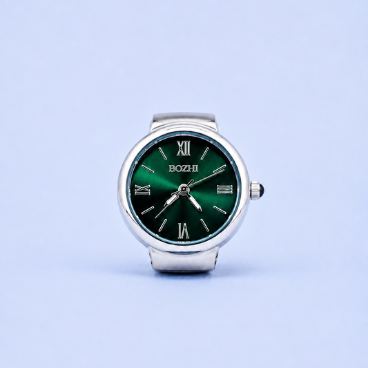VELORUM RING SILVER GREEN