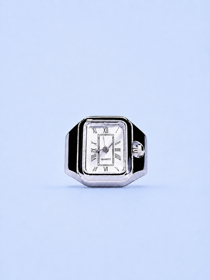 QUARTZ RING SILVER