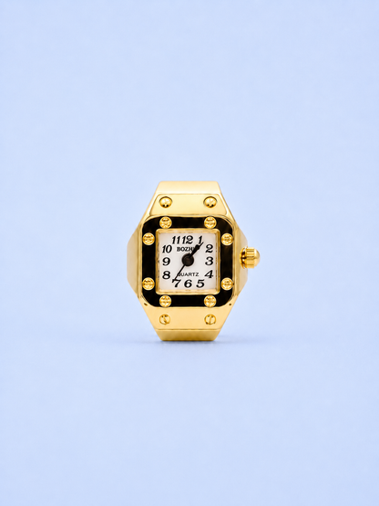 CHRONMAT RING GOLD WHITE