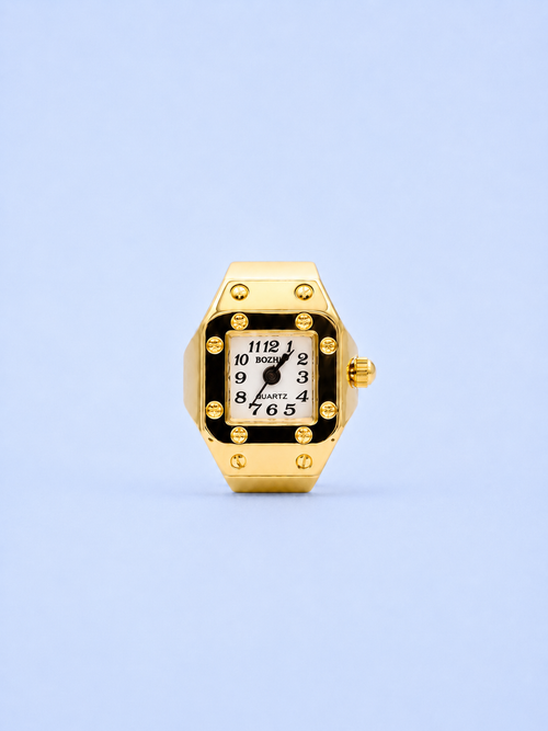CHRONMAT RING GOLD WHITE