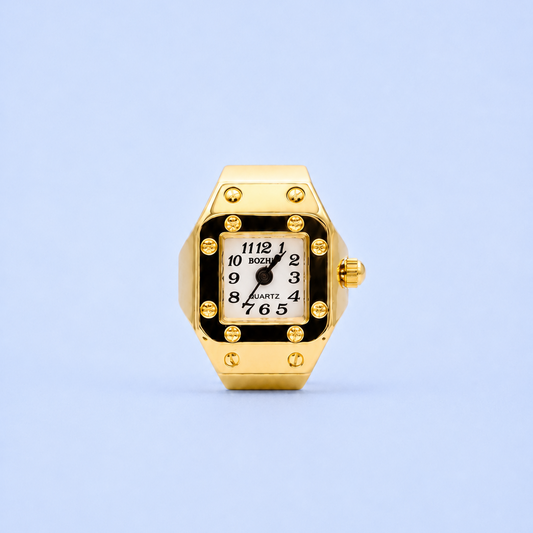 CHRONMAT RING GOLD WHITE
