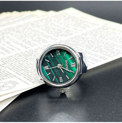 BATU RING SILVER GREEN