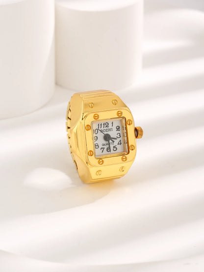 CHRONMAT RING GOLD WHITE