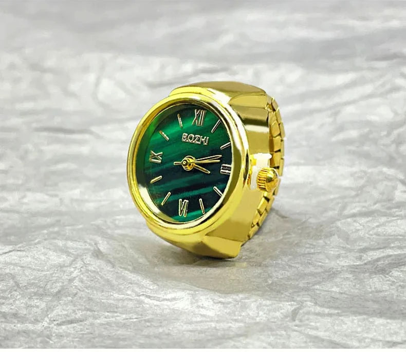 BATU RING SILVER GREEN