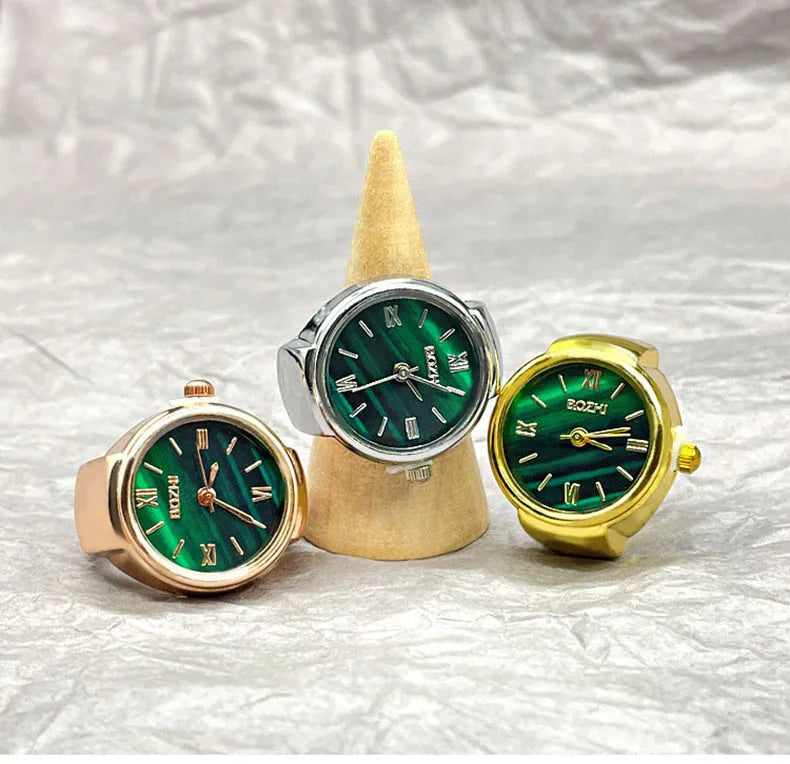 BATU RING SILVER GREEN