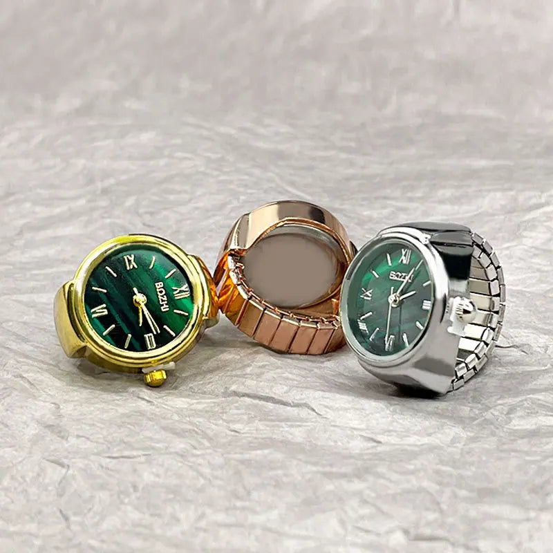 BATU RING SILVER GREEN