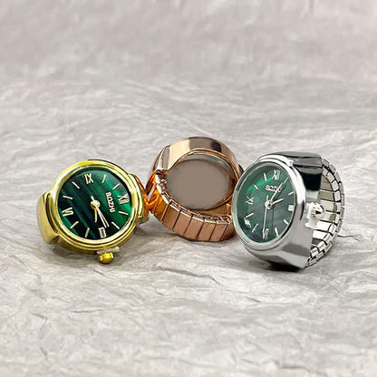 BATU RING SILVER GREEN