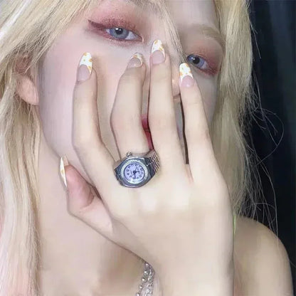 CALI RING SILVER BLUE
