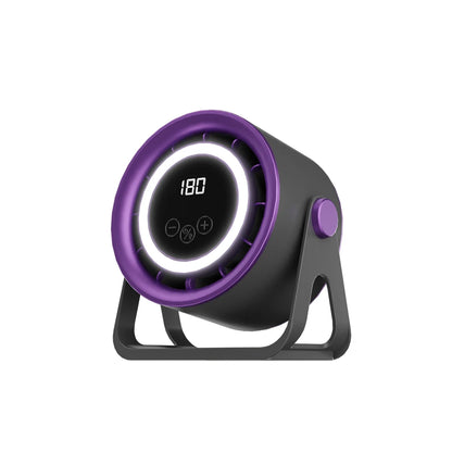 TINSOL 2500mAH Portable Electric Fan with Ambient Light Turbo Mute Electric Fan Desktop Wall Mount Ceiling Air Cooler
