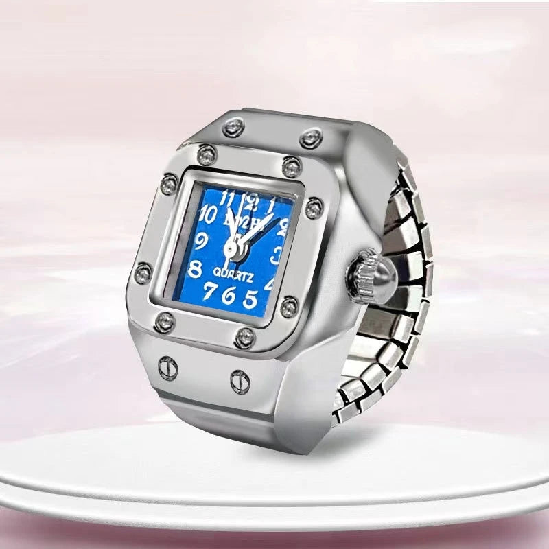 CHRONMAT RING SILVER RED