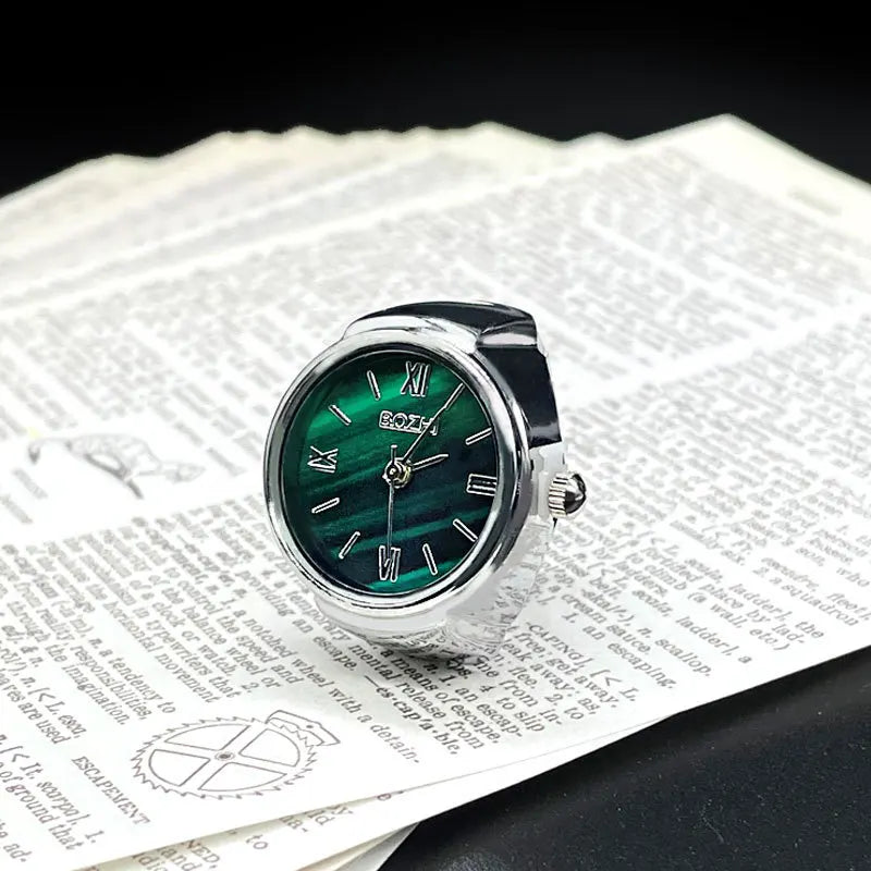 BATU RING SILVER GREEN