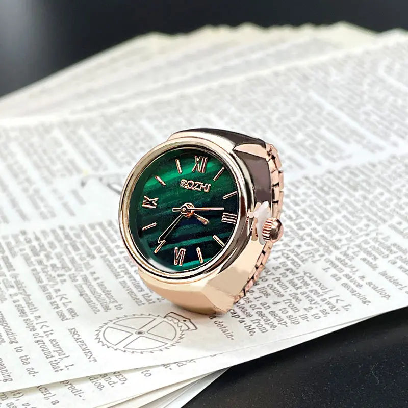 BATU RING SILVER GREEN