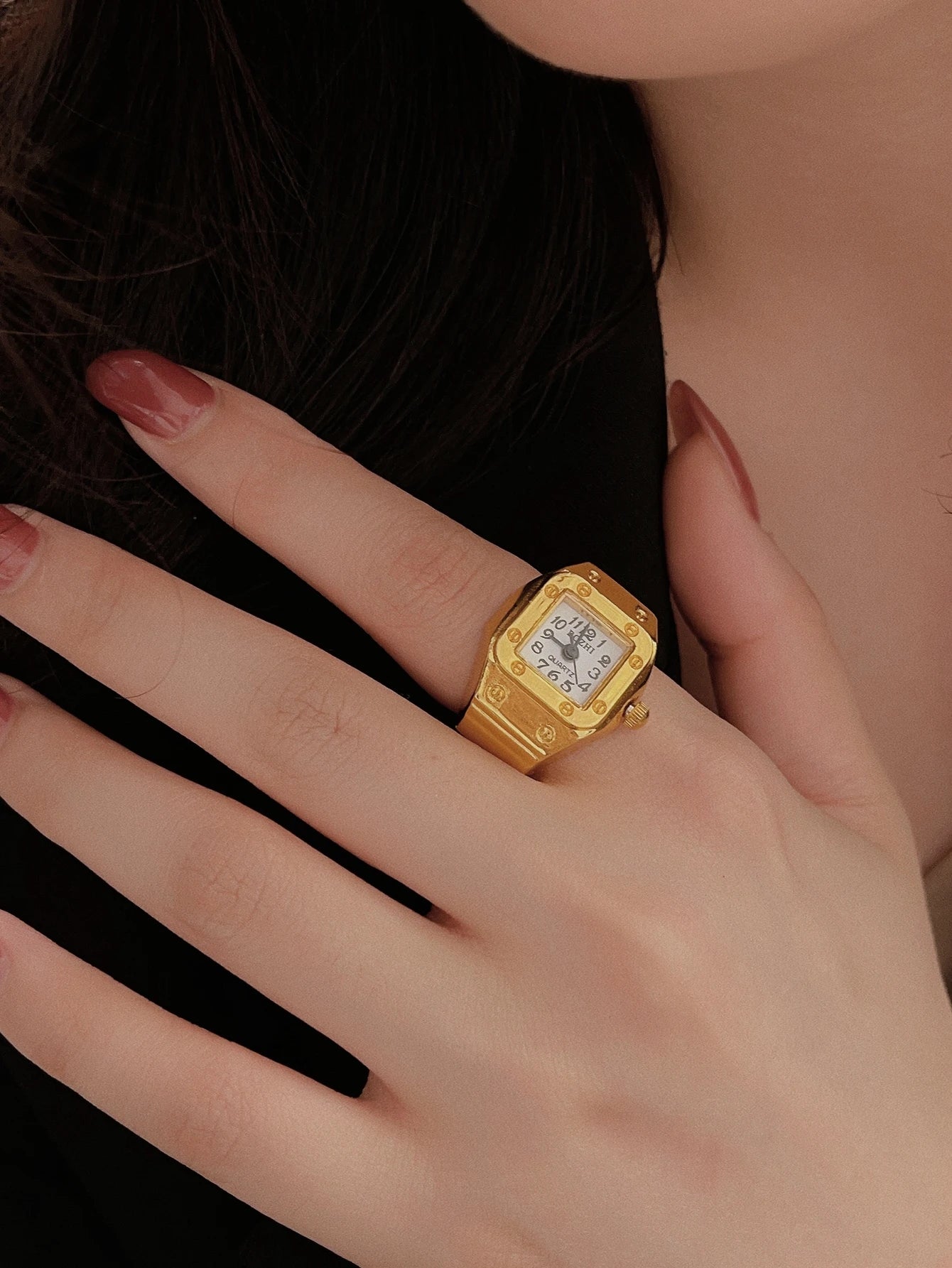 CHRONMAT RING GOLD WHITE