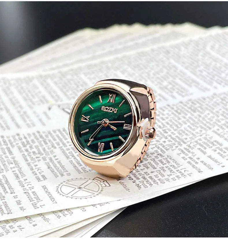 BATU RING SILVER GREEN