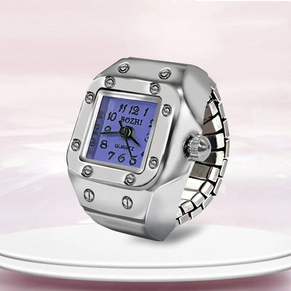 CHRONMAT RING SILVER RED